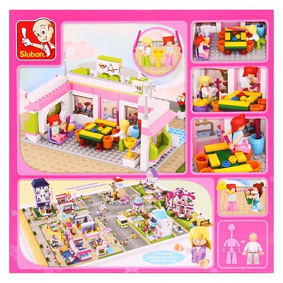 Конструктор «Розовая мечта: бильярдный клуб», 289 деталей Конструктор «Розовая мечта: бильярдный клуб», 289 деталей