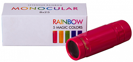 Монокуляр Levenhuk Rainbow 8x25 Red Berry