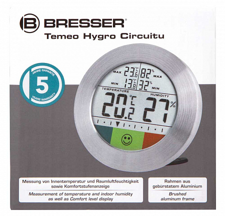 Метеостанция Bresser Temeo Hygro Circuitu, серебристая