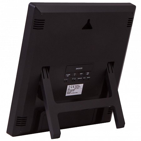 Метеостанция (настенные часы) Bresser TemeoTrend JC LCD с радиоуправлением, черная Метеостанция (настенные часы) Bresser TemeoTrend JC LCD с радиоуправлением, черная