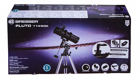 Телескоп Bresser Pluto 114/500 EQ Телескоп Bresser Pluto 114/500 EQ