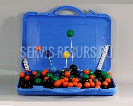 Комплект моделей атомов для составления моделей молекул со стержнями демонстрационный Комплект моделей атомов для составления моделей молекул со стержнями демонстрационный