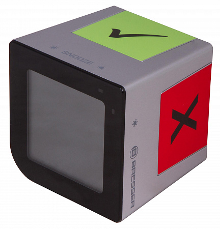 Часы настольные Bresser FlipMe Alarm Clock, серебристые Часы настольные Bresser FlipMe Alarm Clock, серебристые