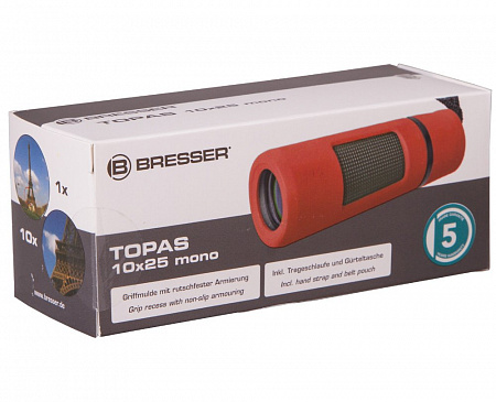 Монокуляр Bresser Topas 10x25 Red