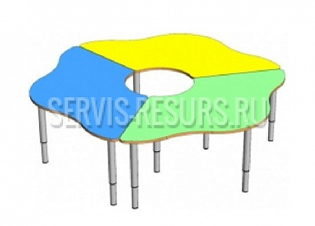 Стол-ромашка 3-х секционный
