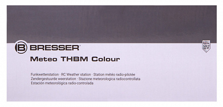 Метеостанция Bresser с цветным дисплеем, черная