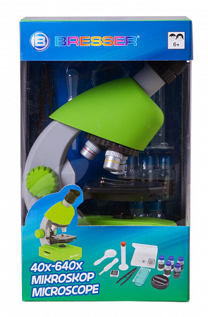 Микроскоп Bresser Junior 40x-640x, зеленый Микроскоп Bresser Junior 40x-640x, зеленый