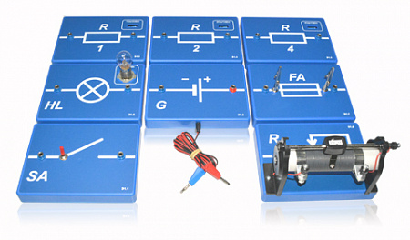 Набор демонстрационный «Электричество1».  («Постоянный ток»)