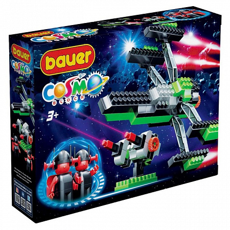 Конструктор «Защита Марса. Истребитель и турель Блокмена»