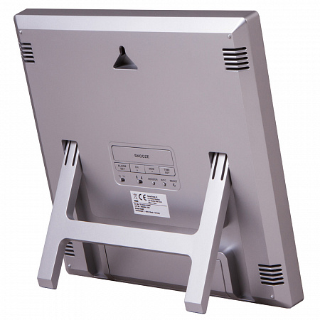 Метеостанция (настенные часы) Bresser TemeoTrend JC LCD с радиоуправлением, серебристая Метеостанция (настенные часы) Bresser TemeoTrend JC LCD с радиоуправлением, серебристая